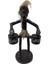 Ahşap El Yapımı Primitif / Ilkel Insan Tam Tam Çalan Mikro Figür 23CM 1
