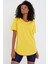 Tarz Cool Women Sarı Pis Yaka Salaş T-SHIRT-XKTCPS001R03S 1