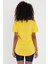 Tarz Cool Women Sarı Pis Yaka Salaş T-SHIRT-XKTCPS001R03S 4
