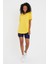 Tarz Cool Women Sarı Pis Yaka Salaş T-SHIRT-XKTCPS001R03S 5