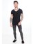 Erkek Açık V Yaka, Pamuklu Basic T-Shirt 3