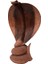 Ahşap El Yapımı Kral Kobra Heykel/ Biblo 30CM 4