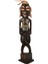 Ahşap Primitif Heykel 2'li , 52 cm 4