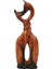 Ahşap El Yapımı Abstract Biblo / Öpüşen Sarmaşık Kediler 31CM 1