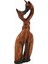 Ahşap El Yapımı Abstract Biblo / Öpüşen Sarmaşık Kediler 31CM 2