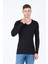 Erkek Oval Kesim Over Size Pamuklu Basic T-Shirt 3