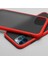 Apple iPhone 12 Pro Max Kılıf Zebana Stylish Silikon Kenar Kılıf Kırmızı 1