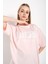 Kadın Happıness Baskılı Oversize Tshirt 4