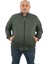 Mocgrande Büyük Beden Basic Mevsimlik Fermuarlı Sweatshirt 22750 Hakı 1