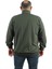 Mocgrande Büyük Beden Basic Mevsimlik Fermuarlı Sweatshirt 22750 Hakı 3