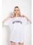Interpol Baskılı Oversize Kadın T-Shirt 2