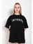 Interpol Baskılı Oversize Kadın T-Shirt 1