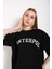 Interpol Baskılı Oversize Kadın T-Shirt 4