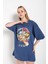 Kadın Let It Be Baskılı Oversize T-Shirt 1