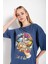 Kadın Let It Be Baskılı Oversize T-Shirt 4