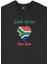 Cape Town Güney Afrika Bayraklı Kalpli Siyah Sweatshirt 2