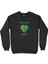 Aşkabat Türkmenistan Bayraklı Kalpli Siyah Sweatshirt 1