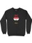 Kahire Mısır Bayraklı Kalpli Siyah Sweatshirt 1