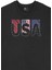 Usa Amerika Tasarım Siyah Sweatshirt 2