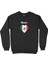 Meksika Bayraklı Kalpli Siyah Sweatshirt 1