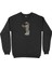 Sarhoş Astronot Siyah Sweatshirt 1