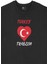 Trabzon Türkiye Bayraklı Kalpli Siyah Sweatshirt 2