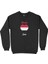 Sana Yemen Bayraklı Kalpli Siyah Sweatshirt 1
