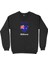 Melbourne Avusturalya Bayraklı Kalpli Siyah Sweatshirt 1
