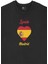 Madrid Ispanya Bayraklı Kalpli Siyah Sweatshirt 2