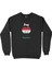 Bağdat Irak Bayraklı Kalpli Siyah Sweatshirt 1