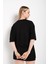 Kadın No Bad Vıbes Baskılı Oversize T-Shirt 5