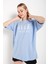 Kadın Over Thinking Baskılı Oversize T-Shirt 3