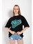 Kadın Oversize Nice Baskılı Sweatshirt 2