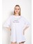 Kadın The Future Baskılı Oversize Tshirt 2