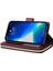 Apple Iphone 13 Pro Max Için 6.7 Inç Flip Stand Cüzdan Telefon Kılıfı Pu Dergi Manyetik 9 Kart Tutucu Yuvaları Zipper Cep Kapağı Kayışlı (Yurt Dışından) 4