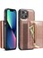Dg.ming M3 Serisi Manyetik Telefon Kapağı Apple Iphone 13 6.1 Inç Anti-Drop 2-1 Arada Söndürülebilir Parlaklıklı Cüzdanlı Telefon Kasası Kickstand (Yurt Dışından) 1