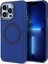 Apple Iphone 13 Pro Max Için Max 6.7 Inç Sıvı Silikon Doku Mat Tpu + Pu Deri Hibrit Kılıf Magsafe Elektrokaplama Cilt Touch Telefon Kapağı Ile Uyumlu (Yurt Dışından) 1