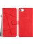 Apple Iphone 6/6s / 7/8 Için Telefon Kasası 4.7 Inç / Apple Iphone Se (2022) / Se (2020) Çizgiler Baskılı Anti-Drop Stand Kılıfı Çılgın At Doku Pu Deri Kapak Kayış (Yurt Dışından) 1