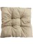 Dekoratif Pofidik Puf Sandalye Minderi Kare 35X35X7 Cm-Krem(2 Adet) 2