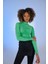 Drape Detaylı Yarım Balıkçı Draped Bluz Yeşil 4
