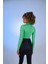 Drape Detaylı Yarım Balıkçı Draped Bluz Yeşil 5