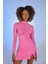 Drape Detaylı Yarım Balıkçı Draped Bluz Pembe 2