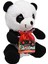 Çikolatalı Yeni Yıla Özel "merry Christmas" Temalı Sevimli Panda-40 cm 4