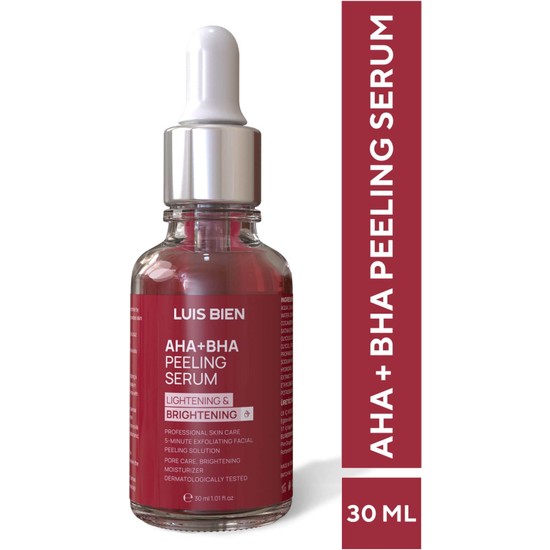 Luis Bien AHA+BHA Cilt Yenileyici Kırmızı Peeling Serum 30 ml (Aha 10% + Bha 2%)