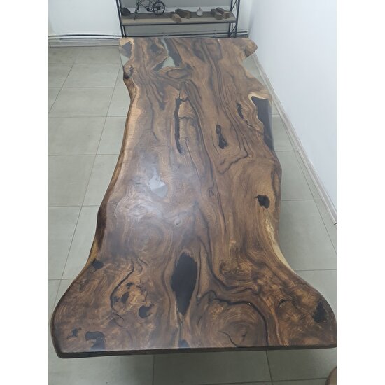 meksa wood doğal ahşap ceviz ağacı epoksi yemek ofis masası fiyatı
