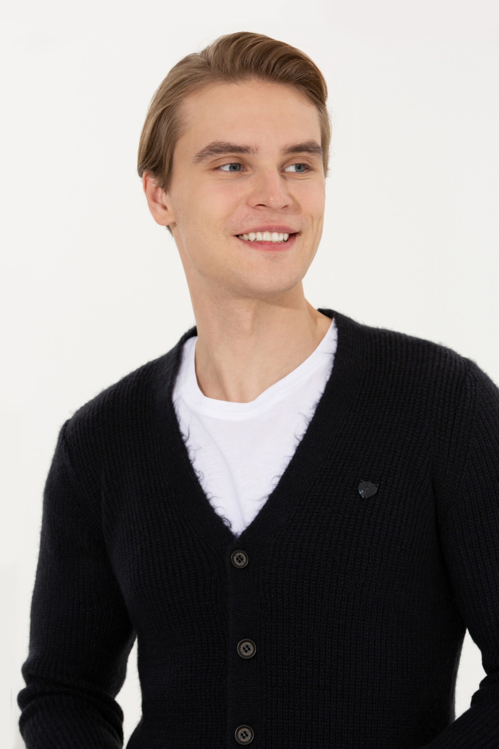 U.S. Polo Assn. Erkek Lacivert Triko Hırka 50257856-VR033 görsel 4
