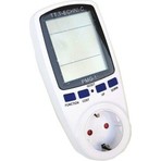 Hubstein Enerji Tüketim Sarfiyat Ölçer Priz Wattmetre 16A 3680W Dijital Ekran Özellikli
