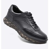 Fosco Hakiki Deri Siyah Sneaker Erkek Ayakkabı 9829 100