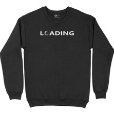 Cix Loading Yükleniyor Siyah Sweatshirt