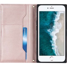 Xstep Case Apple Iphone 7/8 4.7 Inç / Se (2020) / Se (2022) Rhombus Baskılı Telefon Stand Pu Deri Fermuar Cep Cüzdan Kapağı Omuz Kayışı Ile (Yurt Dışından)